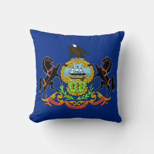 Cojín Decorativo Bandera del Estado de Pennsylvania MoJo Pillow