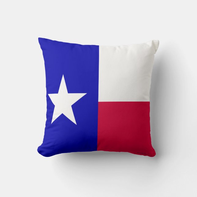 Cojín Decorativo Bandera del estado de Texas (Anverso)
