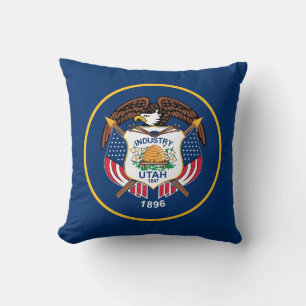 Cojín Decorativo Bandera del estado de Utah