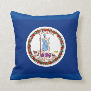 Cojín Decorativo Bandera del Estado de Virginia