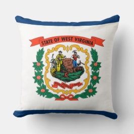 Cojín Decorativo Bandera del estado de Virginia Occidental