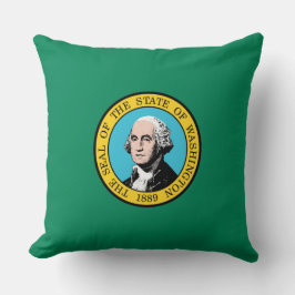 Cojín Decorativo Bandera del Estado de Washington