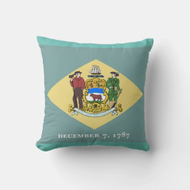 Cojín Decorativo Bandera del estado Delaware