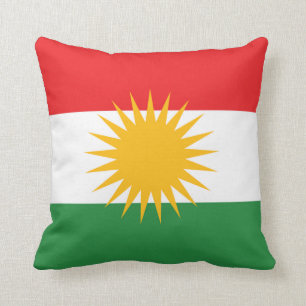 Cojín Decorativo Bandera del Kurdistan