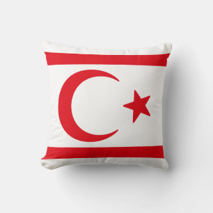 Cojín Decorativo Bandera del Norte de Chipre