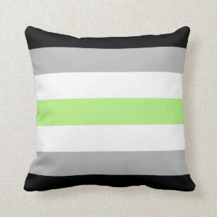 Cojín Decorativo Bandera del Orgullo Agénero
