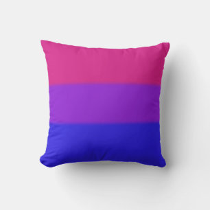 Cojín Decorativo Bandera del Orgullo Bisexual Caída