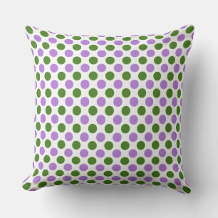 Cojín Decorativo Bandera del Orgullo de Género Colores Polkadots