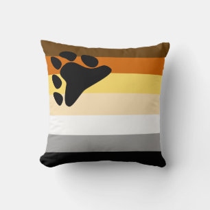 Cojín Decorativo Bandera del Orgullo de Osos