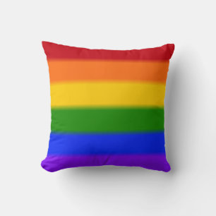 Cojín Decorativo Bandera del orgullo gay caído