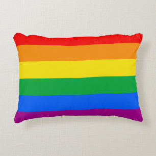 Cojín Decorativo Bandera del Orgullo LGBTQ+ Arcoíris