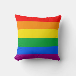 Cojín Decorativo Bandera del Orgullo LGBTQ+ Arcoíris