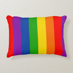 Cojín Decorativo Bandera del orgullo LGBTQ+, colores del orgullo ga