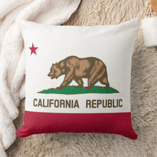 Cojín Decorativo Bandera del oso de la República de California: Est
