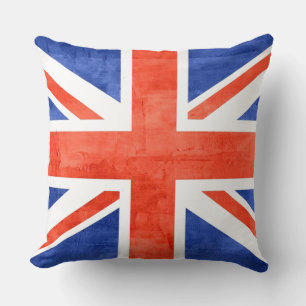 Cojín Decorativo Bandera del Reino Unido Grunge