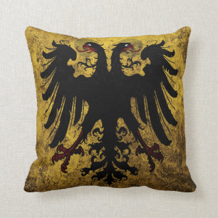 Cojín Decorativo Bandera del Sacro Imperio Romano del Grunge