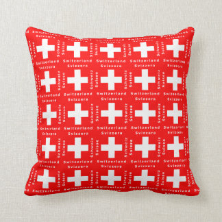 Cojín Decorativo Bandera del suizo de Suiza patriótico