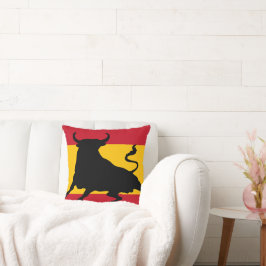 Cojín Decorativo Bandera española con toro