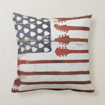 Bandera estadounidense patriótica música de guitar