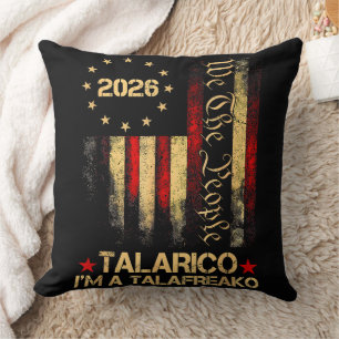 Cojín Decorativo Bandera estadounidense vintage partidario político