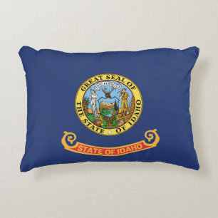 Cojín Decorativo Bandera estatal de Idaho, Estados Unidos