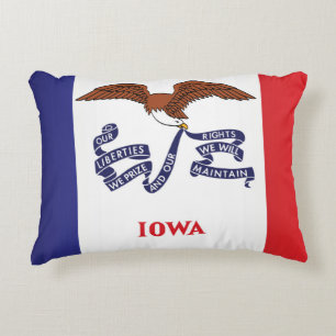 Cojín Decorativo Bandera estatal de Iowa, Estados Unidos