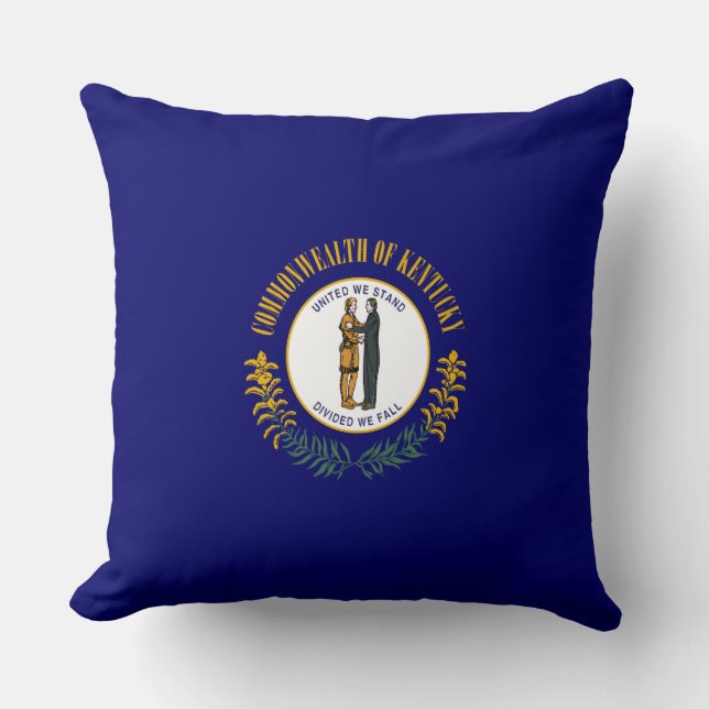 Cojín Decorativo Bandera Estatal de Kentucky (Anverso)