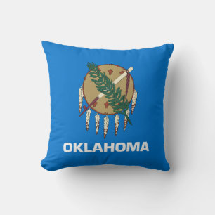 Cojín Decorativo Bandera estatal de Oklahoma