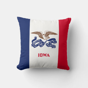 Cojín Decorativo Bandera Estatal Iowa
