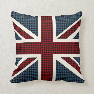 Cojín Decorativo Bandera Houndstooth de Union Jack