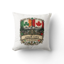 Bandera irlandesa canadiense personalizada Ciudad