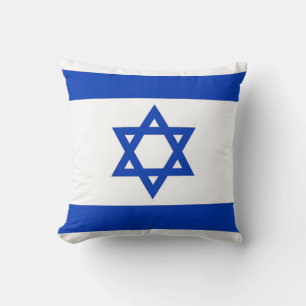 Cojín Decorativo Bandera israelí en el MoJo Pillow estadounidense