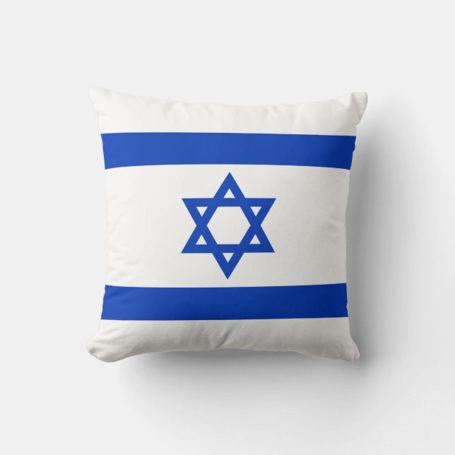 Cojín Decorativo Bandera israelí (Israel) (Anverso)