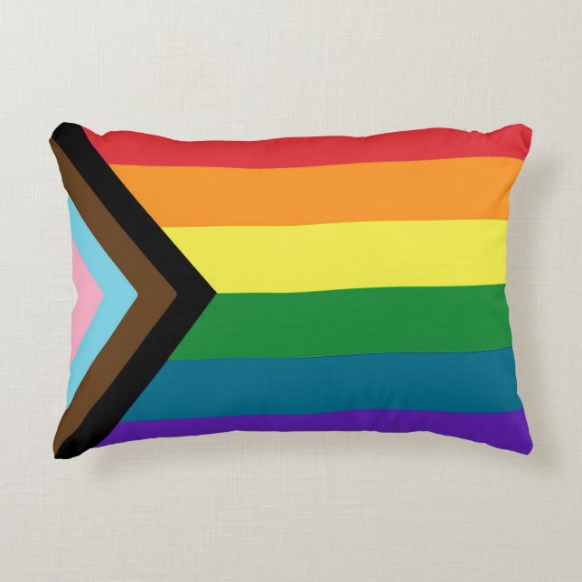 Cojín Decorativo Bandera LGBTQ (Anverso)