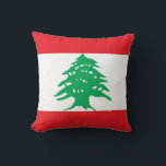 Cojín Decorativo Bandera libanesa estadounidense MoJo Pillow<br><div class="desc">Añada un toque de orgullo cultural a su espacio vital con nuestra exquisita almohada MoJo con la bandera del Líbano. Esta lujosa almohada muestra orgullosamente el diseño de la bandera libanesa, con una franja roja horizontal en la parte superior e inferior, con una franja blanca más amplia en el medio....</div>