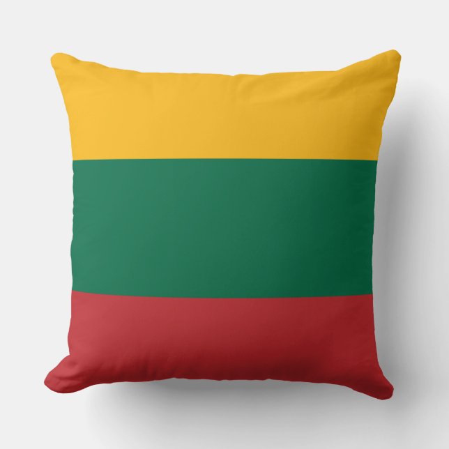 Cojín Decorativo Bandera lituana (Anverso)