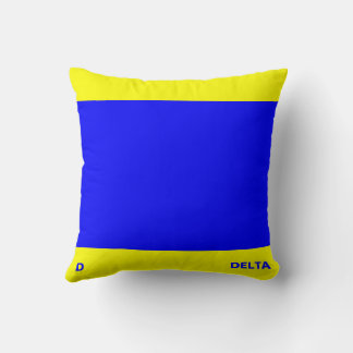 Cojín Decorativo Bandera marítima D — Delta
