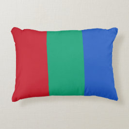 Cojín Decorativo Bandera oficial de Marte Azul Verde Rojo Tricolor