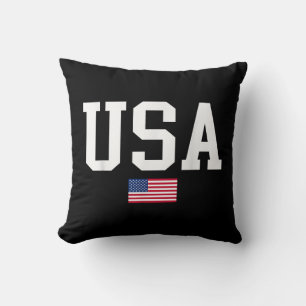 Cojín Decorativo Bandera Patriótica Americana Para Hombres Mujeres 
