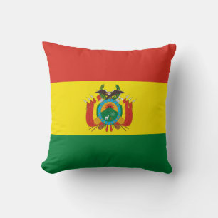 Cojín Decorativo Bandera Patriótica de Bolivia