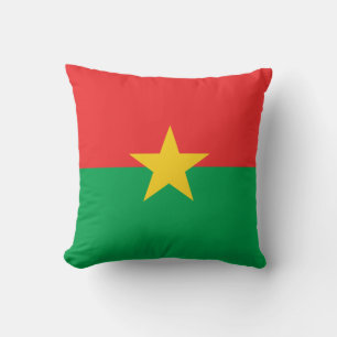 Cojín Decorativo Bandera patriótica de Burkina Faso