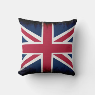 Cojín Decorativo Bandera Patriótica de Gran Bretaña, Union Jack, Ba