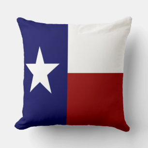 Cojín Decorativo Bandera Patriótica de Texas Muy Cool