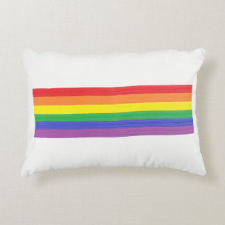 Cojín Decorativo Bandera pintada del arco iris