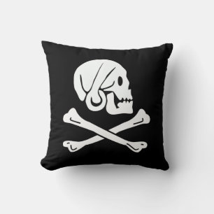 Cojín Decorativo Bandera Pirata - Jolly Roger
