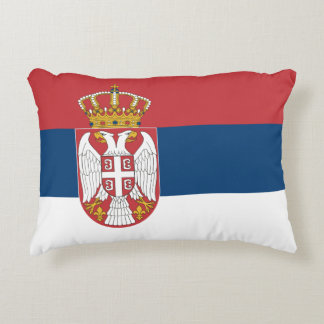 Cojín Decorativo Bandera serbia en el Pillow