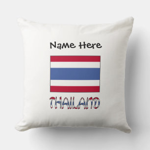 Cojín Decorativo Bandera tailandesa personalizada