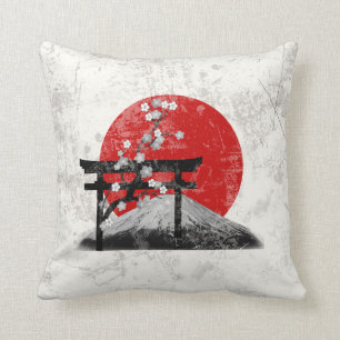 Cojín Decorativo Bandera y símbolos de Japón ID153