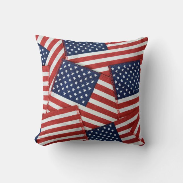 Cojín Decorativo Banderas de Estados Unidos (Anverso)