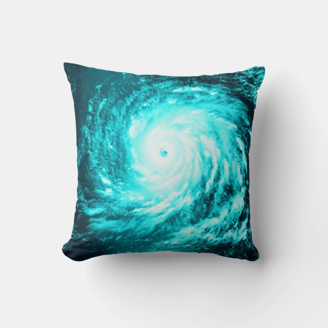 Cojín Decorativo Bañera de agua azul turquesa (Anverso)